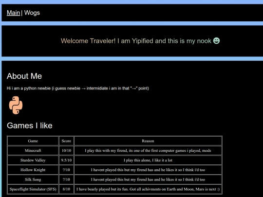 index screenshot