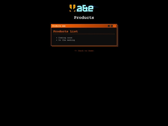 products screenshot