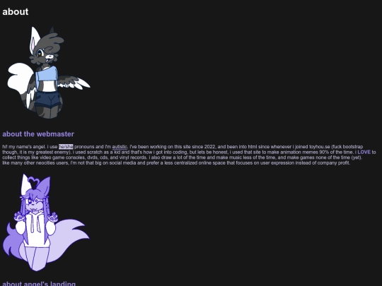 angelnetcastv1.5/pages/about screenshot