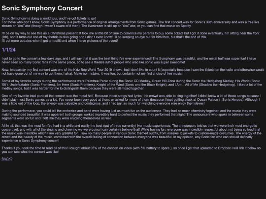 angelnetcastv1.5/pages/blogs/sonicsymphony screenshot
