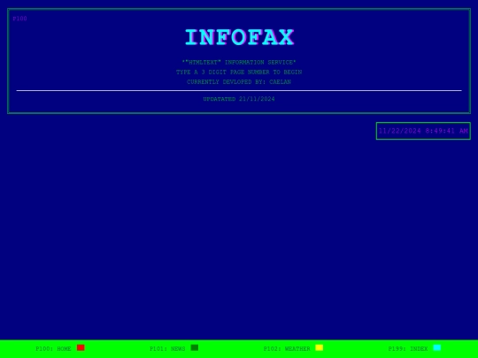 infofax screenshot