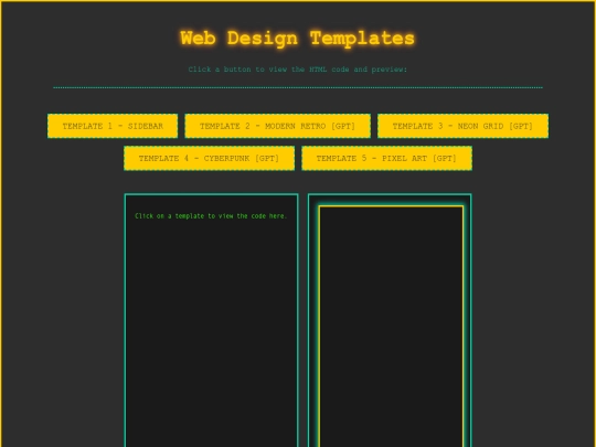 templates screenshot