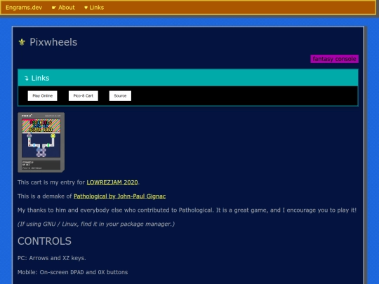 projects/pixwheels screenshot