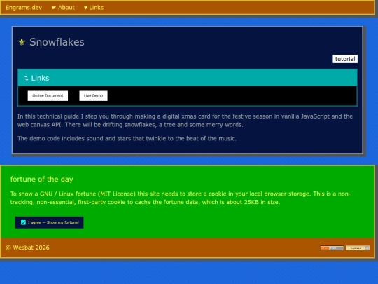 projects/snowflakes screenshot
