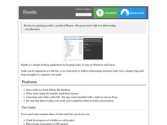 static/hustle screenshot