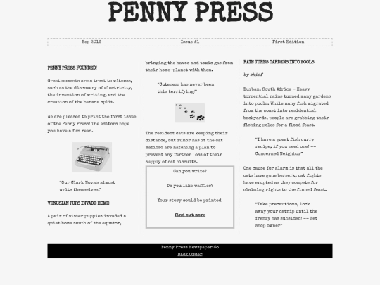 static/penny-press screenshot