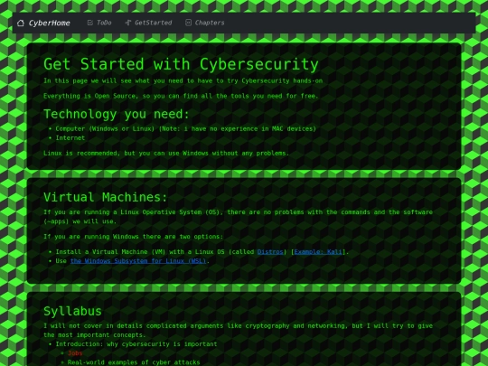 NavBarObjects/GetStarted screenshot