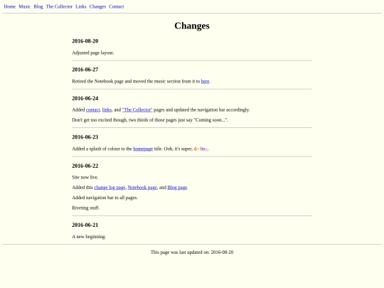 changes screenshot