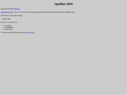 index screenshot