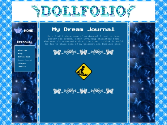 pages/personal/dreams screenshot
