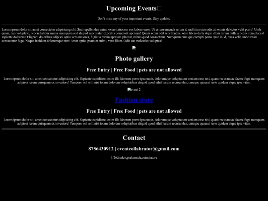 event/starterproject screenshot