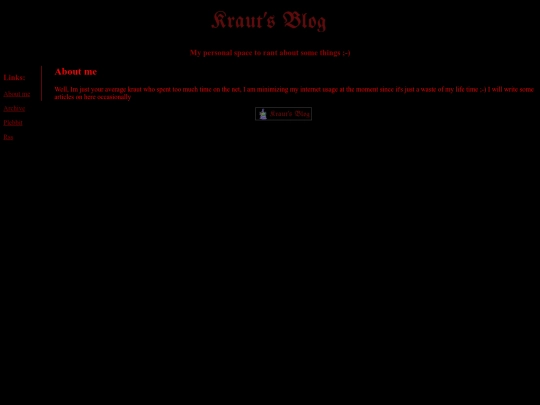 aboutme screenshot