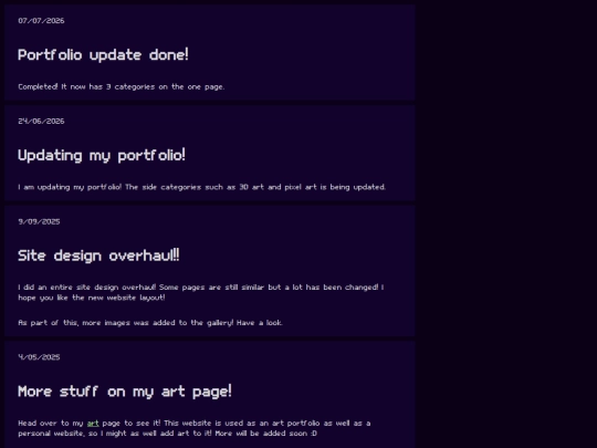 updates screenshot