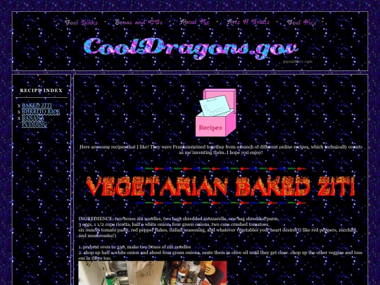 recipes screenshot