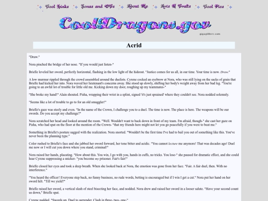 writing/acrid screenshot