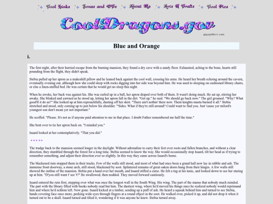 writing/blueandorange screenshot