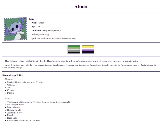 den/about screenshot