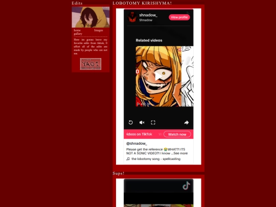 Edits screenshot