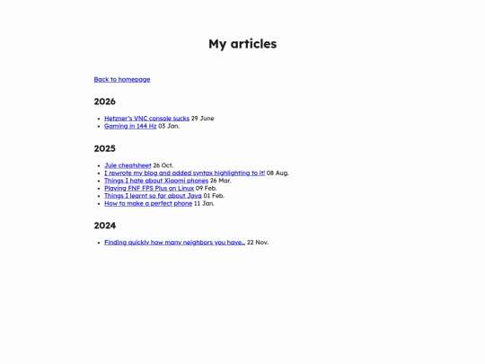 articles screenshot