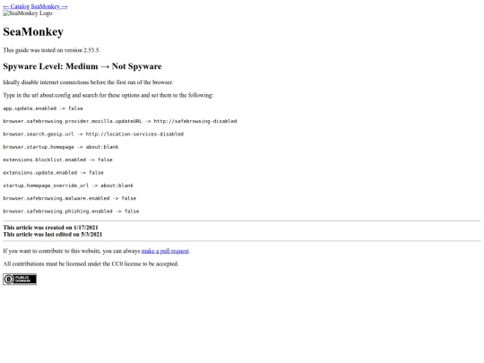 spyware/guides/seamonkey screenshot