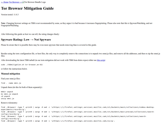 spyware/guides/tbb screenshot