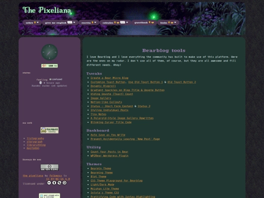 list-bearblogtools screenshot