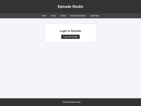 login screenshot
