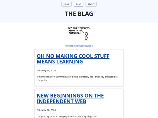 blag screenshot