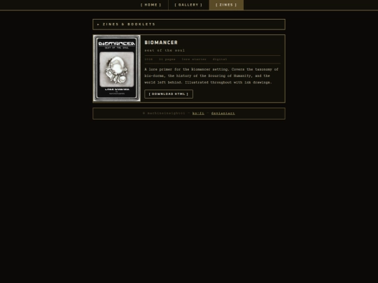 Neocities/zines screenshot