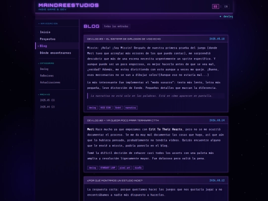 blog screenshot