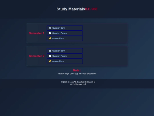 Study Materials screenshot
