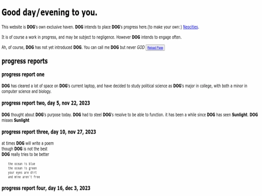 index screenshot
