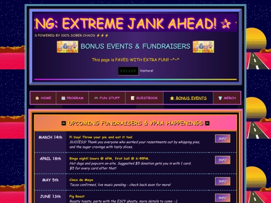 test-events screenshot