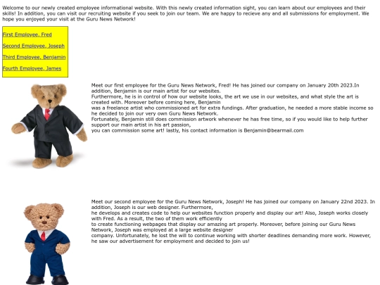 StaffPage/Staff screenshot