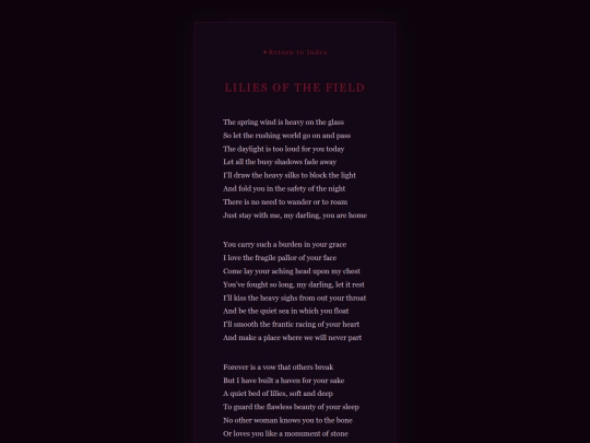 poems/lilies-of-the-field screenshot