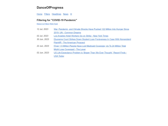 events/covid-19-pandemic screenshot