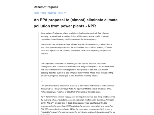 headlines/2023-05-11-npr-epa-eliminate-pollution-power-plants screenshot