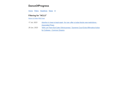 organizations/aclu screenshot