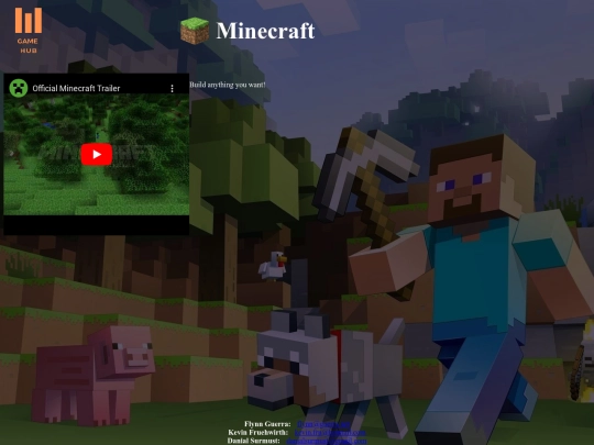 projekt gaming website screenshot