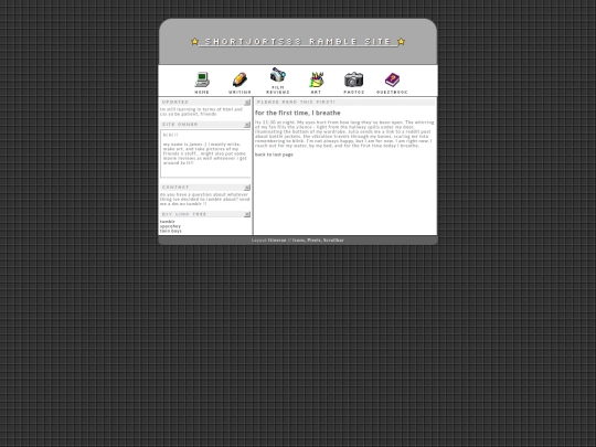 pages/writing/firsttime screenshot