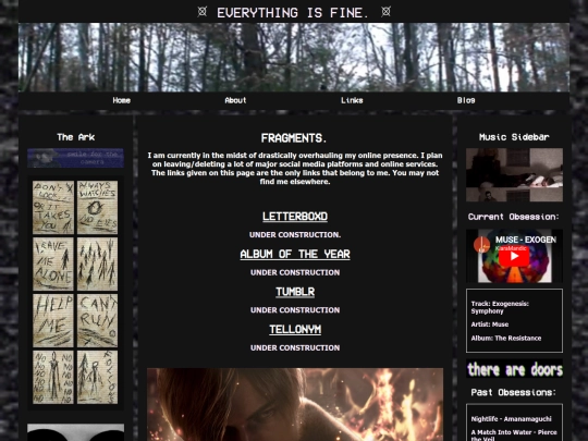 links screenshot