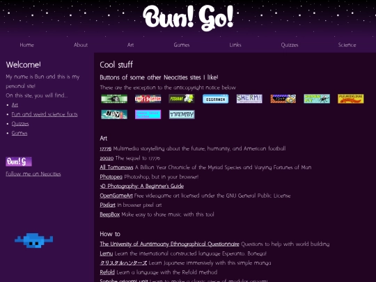 links screenshot