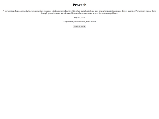 neocities ^^/proverb screenshot