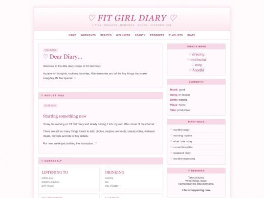 diary screenshot