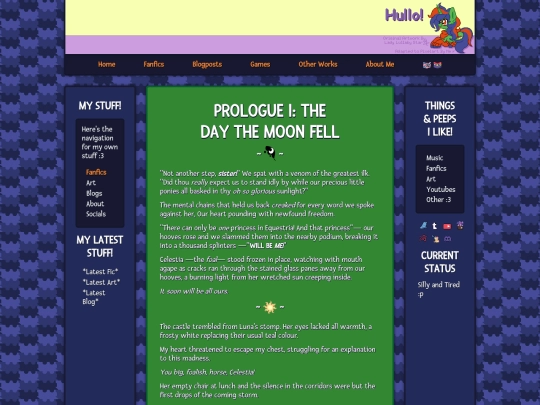 Fanfics/Pony/Friendship-Is-Magic-How-It-All-Began/The-Day-The-Moon-Fell screenshot