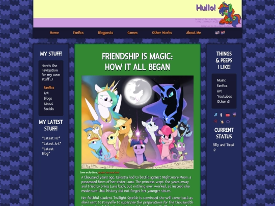 Fanfics/Pony/Friendship-Is-Magic-How-It-All-Began screenshot