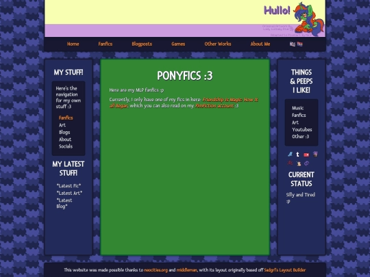 Fanfics/Pony screenshot