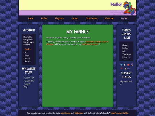 Fanfics screenshot