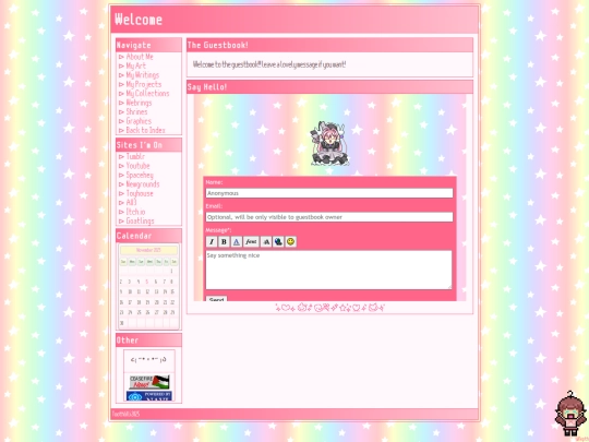 guestbook screenshot