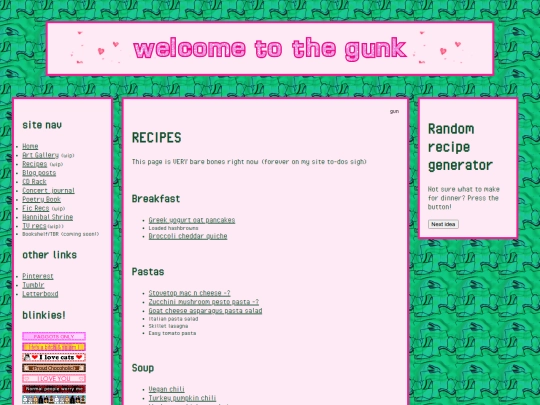 recipes screenshot